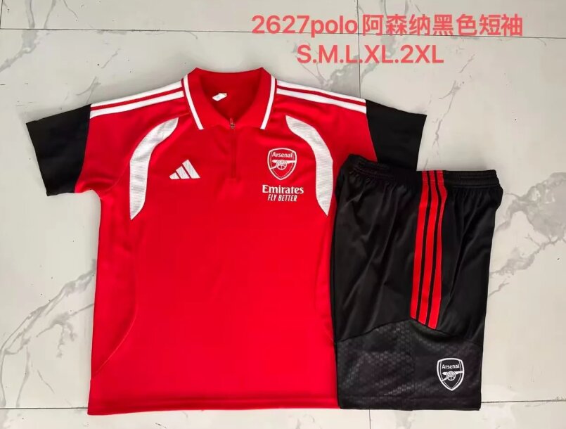 AAA Quality Arsenal 26/27 Red/White Training Kit Jerseys
